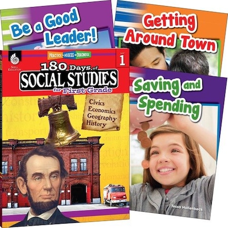 Shell Education Teacher Created Materials Book Set, Social Studies, GR 1, 8-1/2inx3/5inx11in, Multi SHL118395